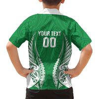 Manawatu 2026 Rugby Custom Family Matching Long Sleeve Bodycon Dress and Hawaiian Shirt NZ Maori Silver Fern LT14 - Polynesian Pride