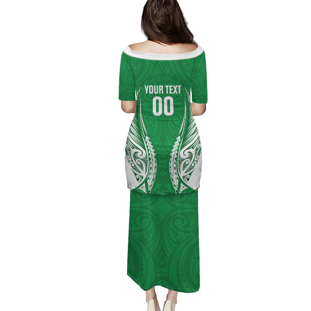 Manawatu 2026 Rugby Custom Family Matching Puletasi and Hawaiian Shirt NZ Maori Silver Fern LT14 - Polynesian Pride