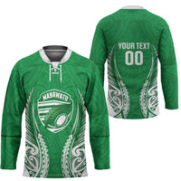 Manawatu 2026 Rugby Custom Hockey Jersey NZ Maori Silver Fern