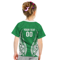 Manawatu 2026 Rugby Custom Kid T Shirt NZ Maori Silver Fern LT14 - Polynesian Pride