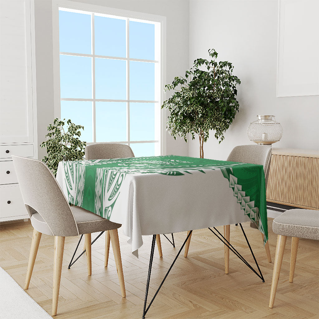 Manawatu 2026 Rugby Custom Tablecloth NZ Maori Silver Fern
