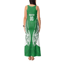 Manawatu 2026 Rugby Custom Tank Maxi Dress NZ Maori Silver Fern