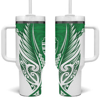 Manawatu 2026 Rugby Custom Tumbler With Handle NZ Maori Silver Fern