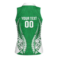 Manawatu 2026 Rugby Custom Women Sleeveless Polo Shirt NZ Maori Silver Fern