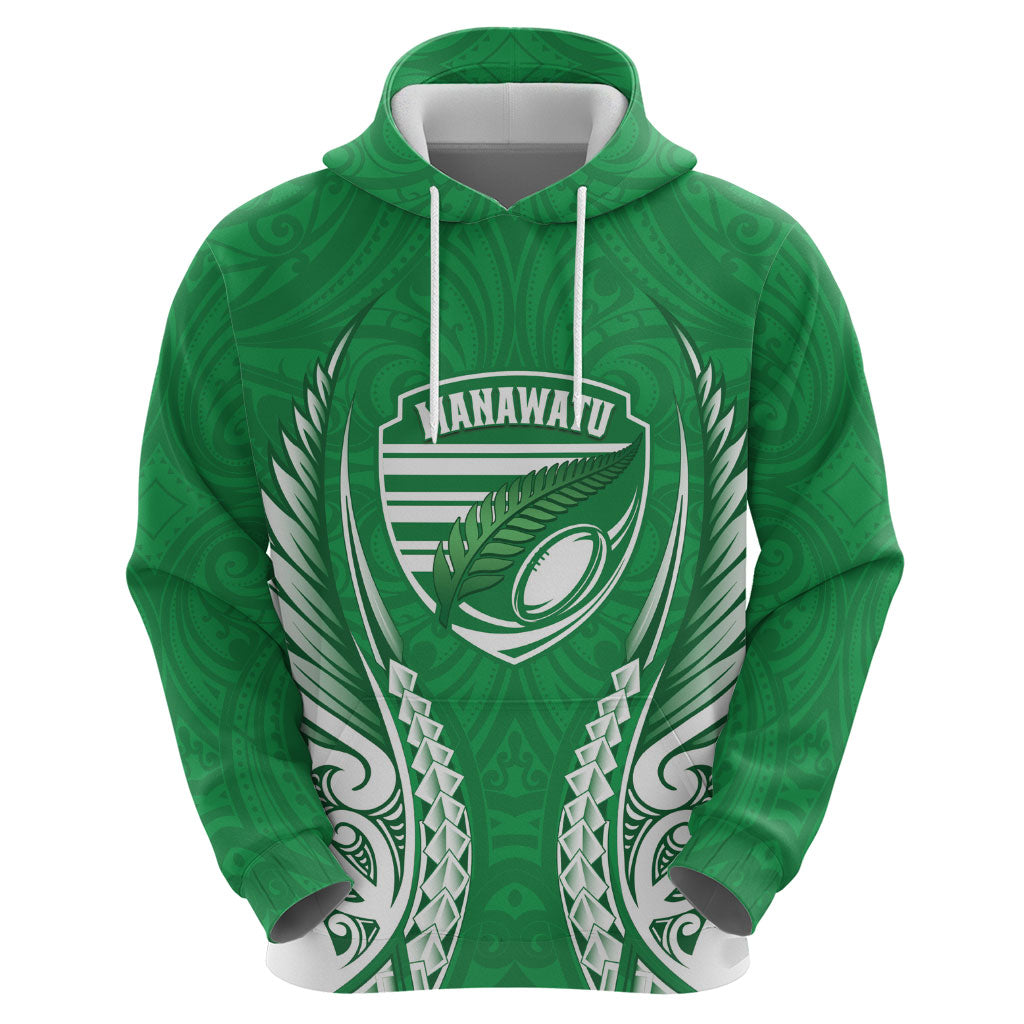 Manawatu 2026 Rugby Custom Zip Hoodie NZ Maori Silver Fern