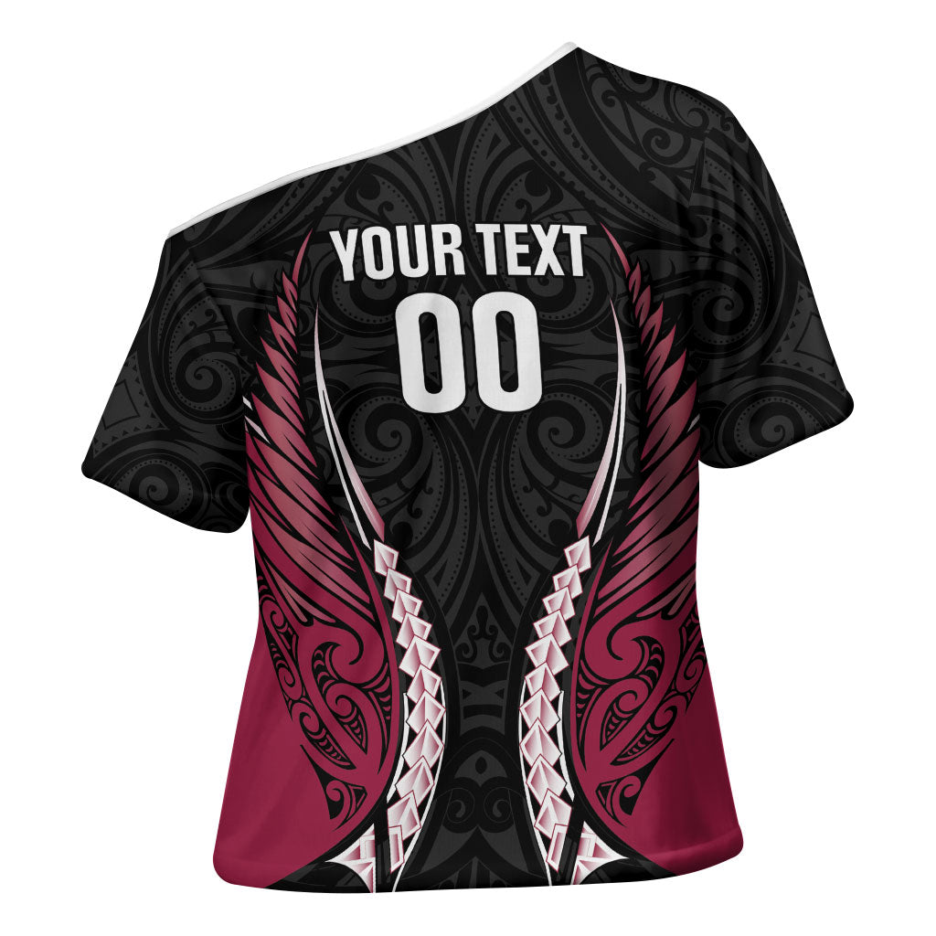 North Harbour 2026 Rugby Custom Cross Shoulder Shirt NZ Maori Silver Fern