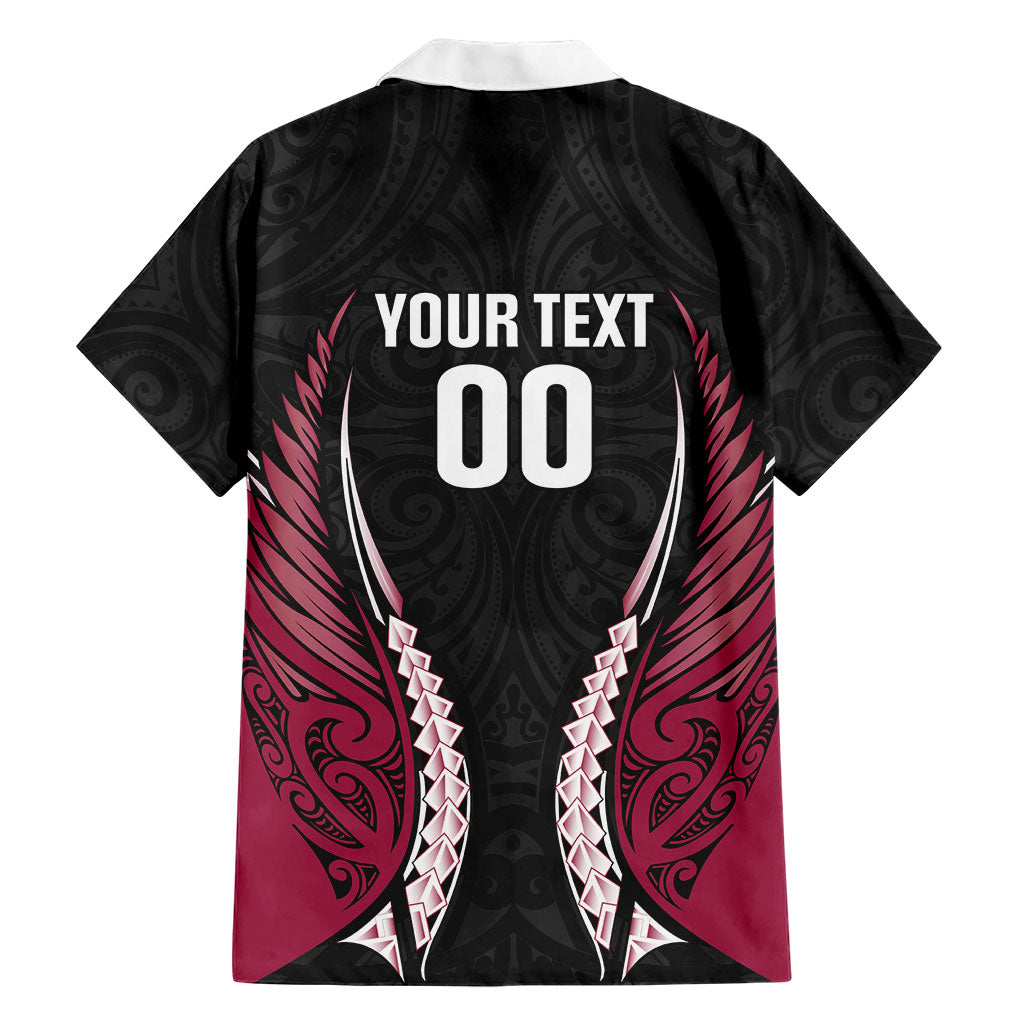 North Harbour 2026 Rugby Custom Family Matching Off The Shoulder Long Sleeve Dress and Hawaiian Shirt NZ Maori Silver Fern LT14 - Polynesian Pride