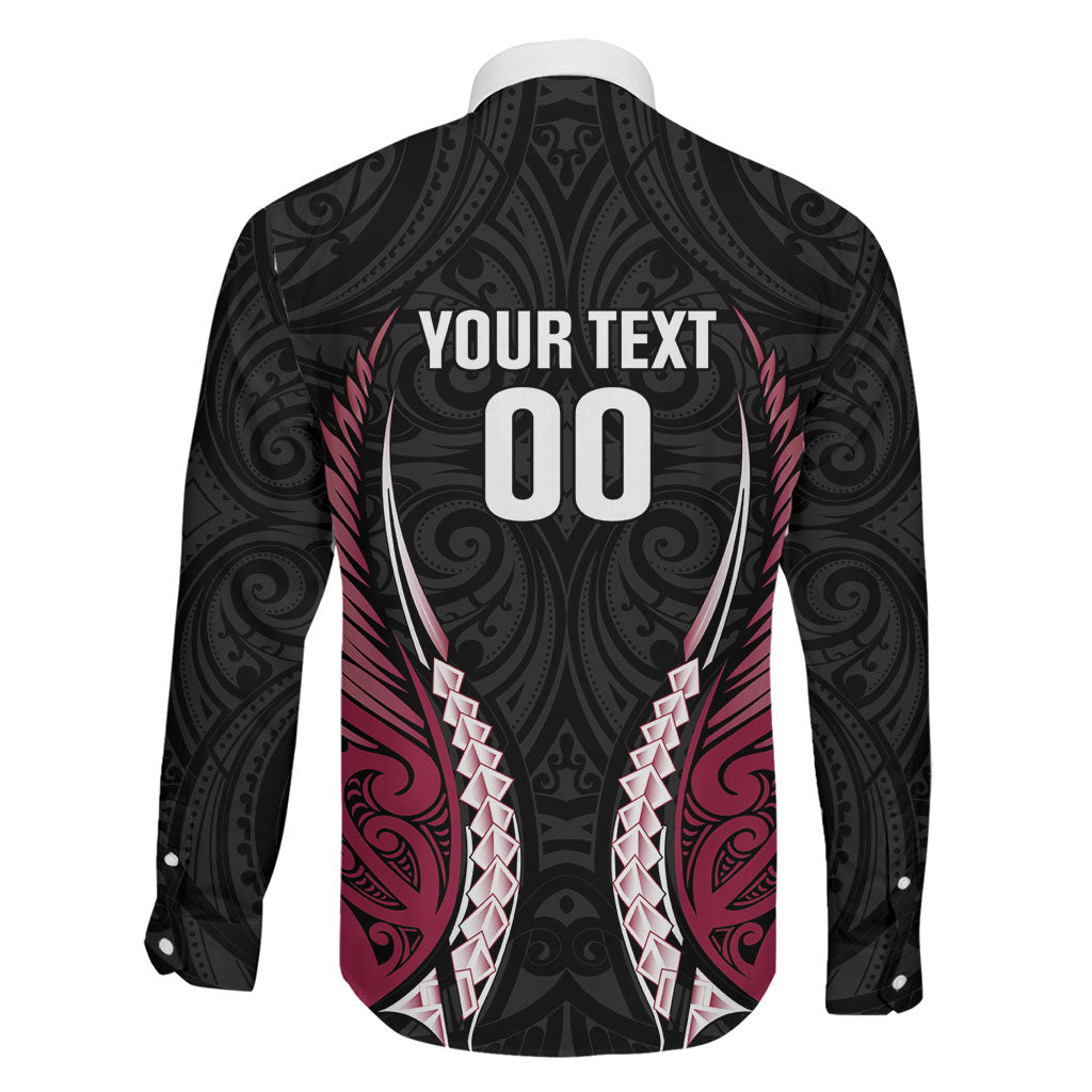 North Harbour 2026 Rugby Custom Family Matching Off Shoulder Maxi Dress and Hawaiian Shirt NZ Maori Silver Fern LT14 - Polynesian Pride