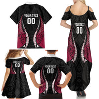 North Harbour 2026 Rugby Custom Family Matching Summer Maxi Dress and Hawaiian Shirt NZ Maori Silver Fern LT14 - Polynesian Pride