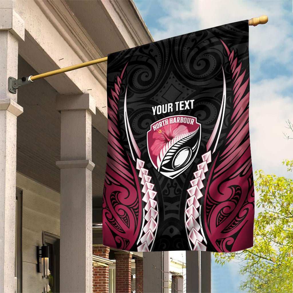 North Harbour 2026 Rugby Custom Garden Flag NZ Maori Silver Fern LT14 House Flag Maroon - Polynesian Pride