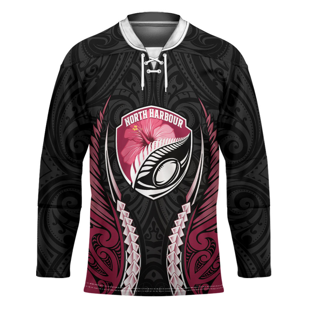 North Harbour 2026 Rugby Custom Hockey Jersey NZ Maori Silver Fern