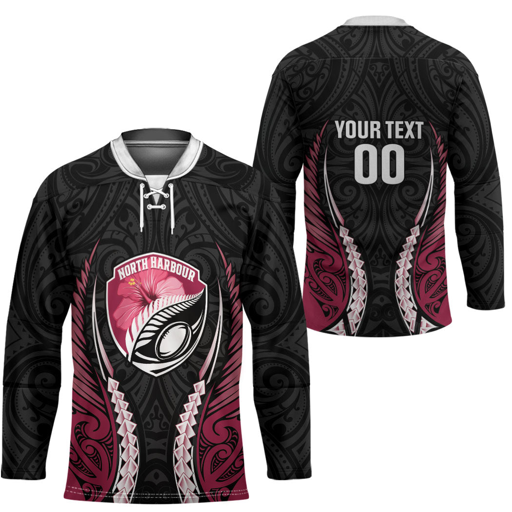North Harbour 2026 Rugby Custom Hockey Jersey NZ Maori Silver Fern