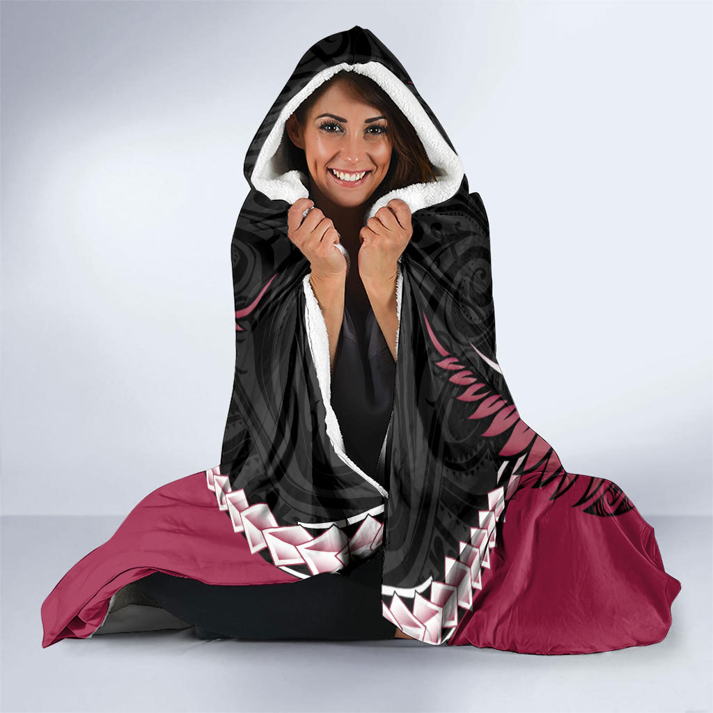 North Harbour 2026 Rugby Custom Hooded Blanket NZ Maori Silver Fern LT14 - Polynesian Pride