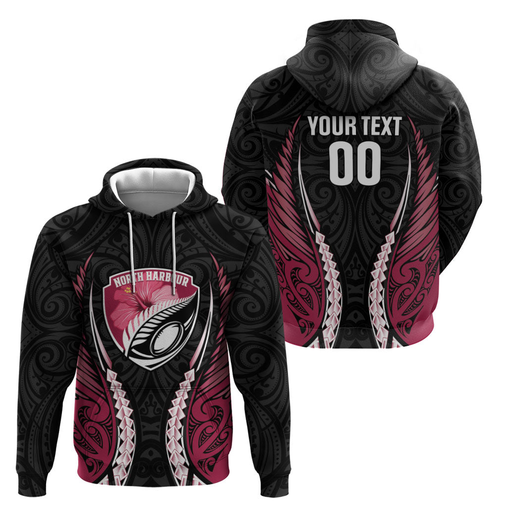 North Harbour 2026 Rugby Custom Hoodie NZ Maori Silver Fern