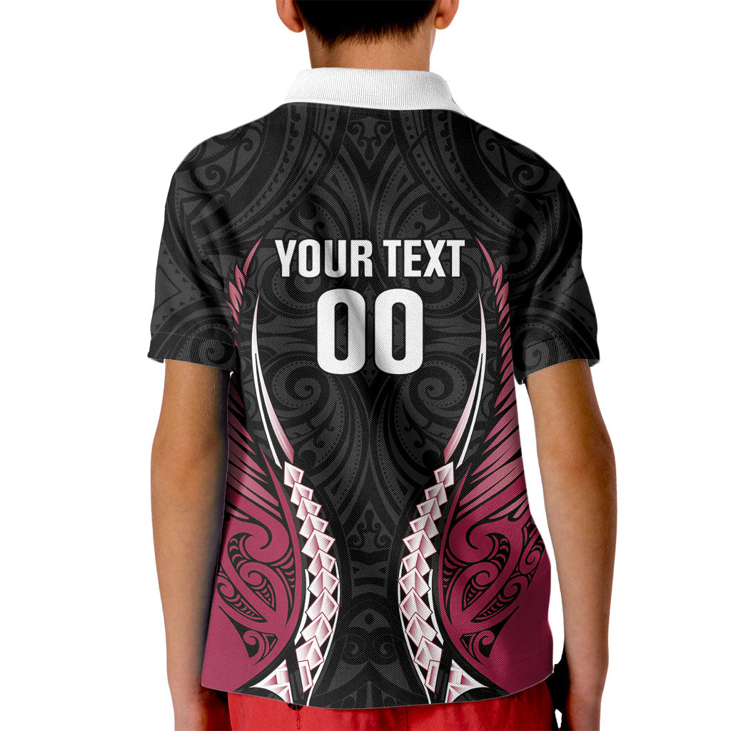 North Harbour 2026 Rugby Custom Kid Polo Shirt NZ Maori Silver Fern LT14 - Polynesian Pride