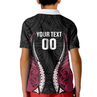 North Harbour 2026 Rugby Custom Kid Polo Shirt NZ Maori Silver Fern LT14 - Polynesian Pride