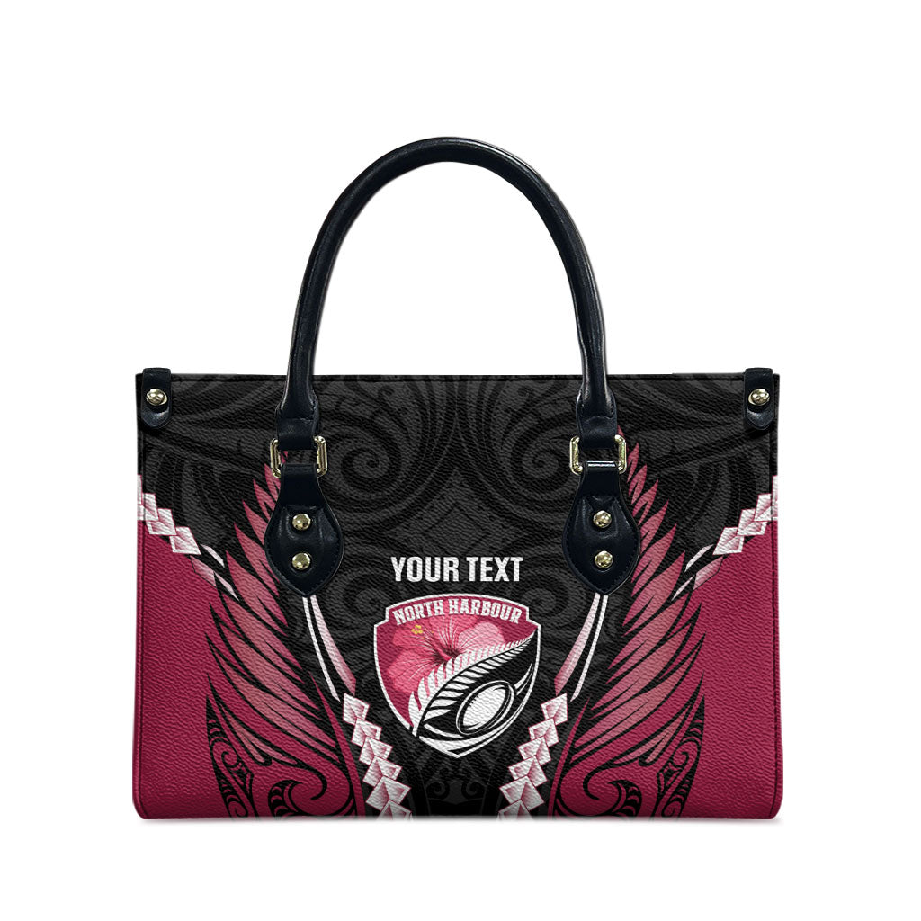 North Harbour 2026 Rugby Custom Leather Bag NZ Maori Silver Fern