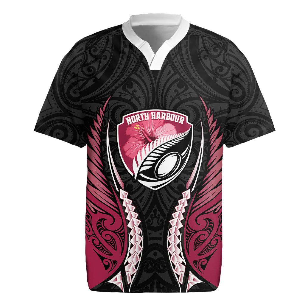 North Harbour 2026 Rugby Custom Rugby Jersey NZ Maori Silver Fern LT14 Maroon - Polynesian Pride