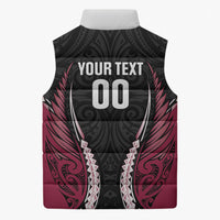 North Harbour 2026 Rugby Custom Sleeveless Puffer Jacket NZ Maori Silver Fern