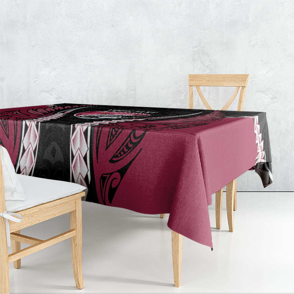 North Harbour 2026 Rugby Custom Tablecloth NZ Maori Silver Fern