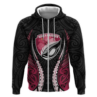 North Harbour 2026 Rugby Custom Zip Hoodie NZ Maori Silver Fern