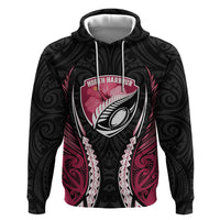 North Harbour 2026 Rugby Custom Zip Hoodie NZ Maori Silver Fern