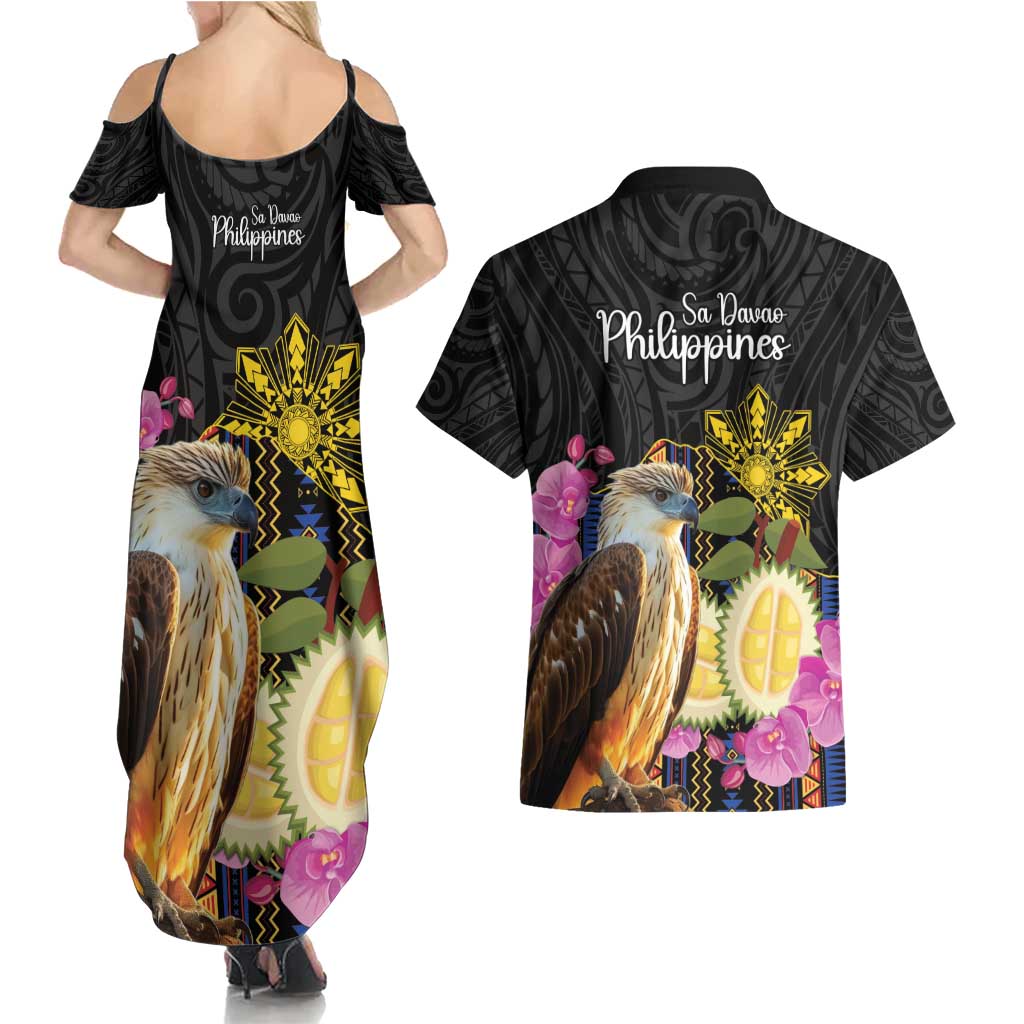 Kadayawan Philippines Couples Matching Summer Maxi Dress and Hawaiian Shirt Filipino Eagle Happy 39th Anniversary