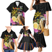 Kadayawan Philippines Family Matching Mermaid Dress and Hawaiian Shirt Filipino Eagle Happy 39th Anniversary LT14 - Polynesian Pride