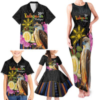 Kadayawan Philippines Family Matching Tank Maxi Dress and Hawaiian Shirt Filipino Eagle Happy 39th Anniversary LT14 - Polynesian Pride