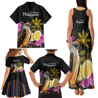 Kadayawan Philippines Family Matching Tank Maxi Dress and Hawaiian Shirt Filipino Eagle Happy 39th Anniversary LT14 - Polynesian Pride