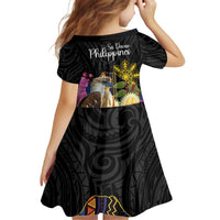 Kadayawan Philippines Kid Short Sleeve Dress Filipino Eagle Happy 39th Anniversary