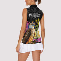 Kadayawan Philippines Women Sleeveless Polo Shirt Filipino Eagle Happy 39th Anniversary LT14 - Polynesian Pride