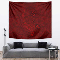 Oxblood Polynesia Tapestry Hawaiian Tribal Hammerhead Shark Tattoo LT14 Oxblood - Polynesian Pride