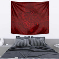 Oxblood Polynesia Tapestry Hawaiian Tribal Hammerhead Shark Tattoo LT14 - Polynesian Pride