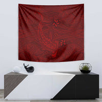 Oxblood Polynesia Tapestry Hawaiian Tribal Hammerhead Shark Tattoo LT14 - Polynesian Pride