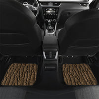 Kioranga Moriori New Zealand Car Mats Kopi Rakau Carving Art LT14 Set 2pcs - Back Brown - Polynesian Pride