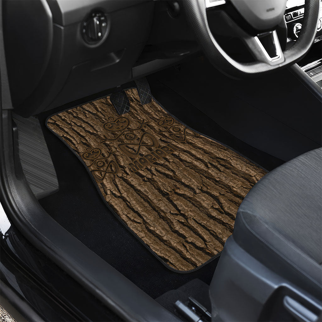 Kioranga Moriori New Zealand Car Mats Kopi Rakau Carving Art LT14 - Polynesian Pride