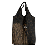 Moriori Kekoru New Zealand Personalised Grocery Bag Kopi Rakau Carving Chatham Islands Map LT14 - Polynesian Pride