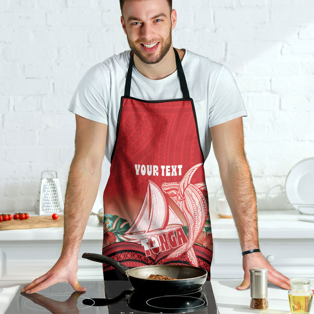 Vavau Sailing Festival Tonga Personalised Apron Humpback Whale Sailboat Tropical Vibes LT14 - Polynesian Pride