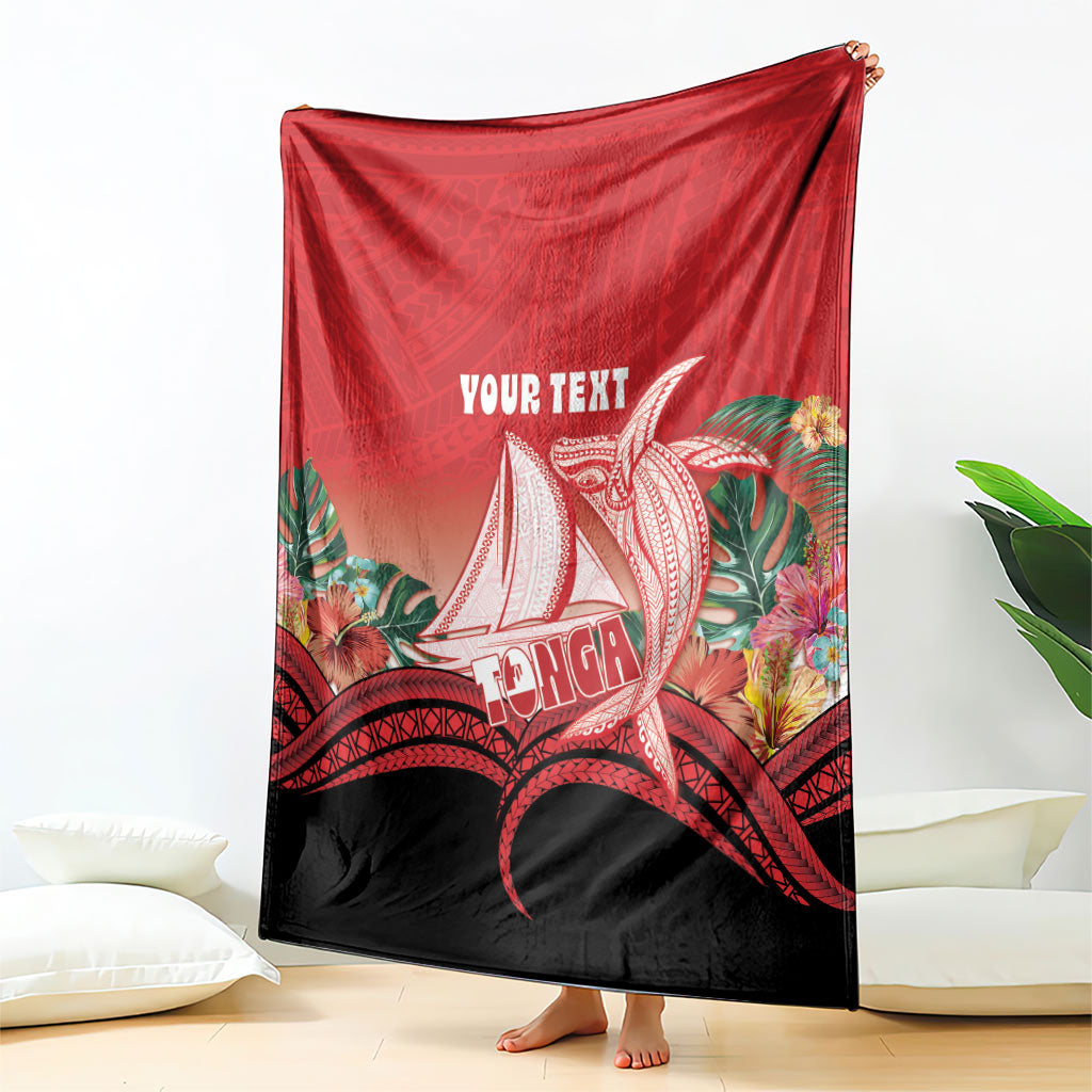 Vavau Sailing Festival Tonga Personalised Blanket Humpback Whale Sailboat Tropical Vibes LT14 - Polynesian Pride