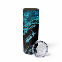 New Zealand Stingray Skinny Tumbler Aotearoa Whai With Maori Paua Shell LT14 - Polynesian Pride