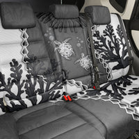 Black Coral Hawaii Back Car Seat Cover Ekaha Ku Moana Honu Sea Turtle