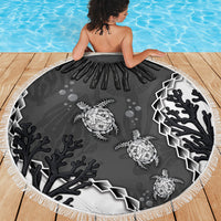 Black Coral Hawaii Beach Blanket Ekaha Ku Moana Honu Sea Turtle