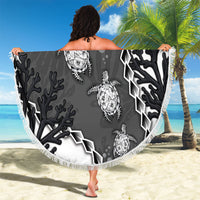 Black Coral Hawaii Beach Blanket Ekaha Ku Moana Honu Sea Turtle