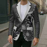 Personalized Black Coral Hawaii Blazer Ekaha Ku Moana Honu Sea Turtle