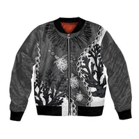 Personalized Black Coral Hawaii Bomber Jacket Ekaha Ku Moana Honu Sea Turtle