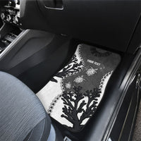 Personalized Black Coral Hawaii Car Mats Ekaha Ku Moana Honu Sea Turtle