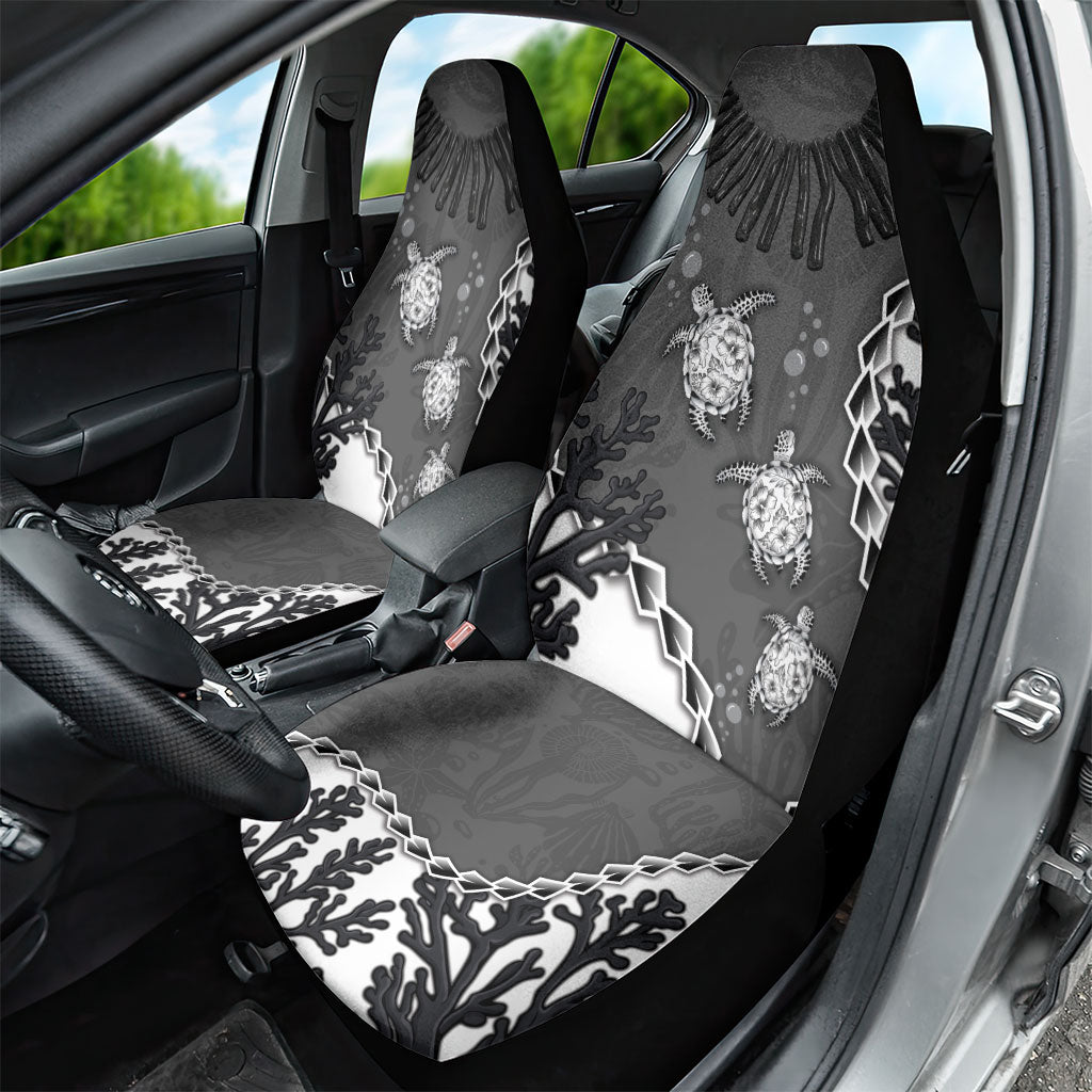 Black Coral Hawaii Car Seat Cover Ekaha Ku Moana Honu Sea Turtle