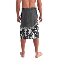 Personalized Black Coral Hawaii Lavalava Ekaha Ku Moana Honu Sea Turtle