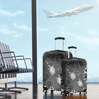 Black Coral Hawaii Luggage Cover Ekaha Ku Moana Honu Sea Turtle